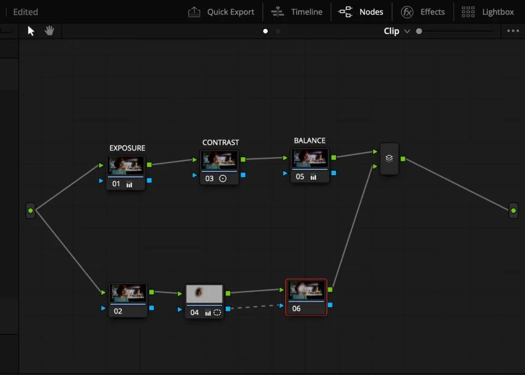 ساختار Node در DaVinci Resolve برای اصلاح رنگ
