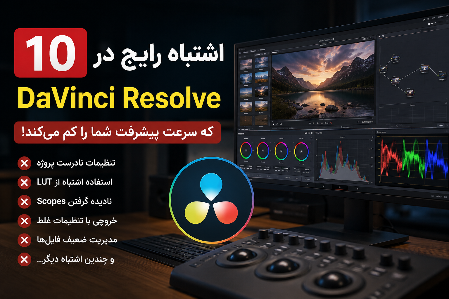 ۱۰ اشتباه رایج در DaVinci Resolve که سرعت پیشرفت شما را کم می‌کند