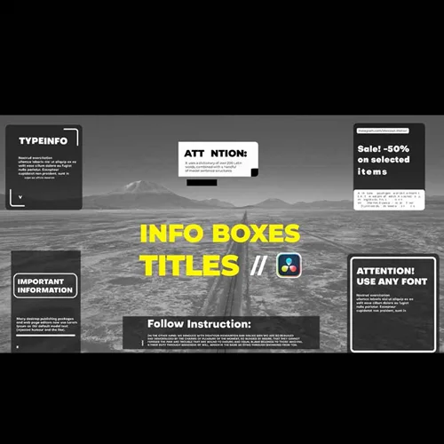 دانلود پروژه آماده داوینچی مخصوص اینستاگرام Info Boxes