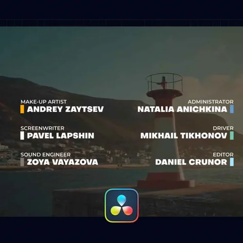 دانلود پروژه داوینچی تیتراژ فیلم  Film End Credits | DaVinci Resolve