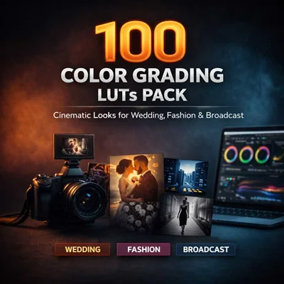 دانلود پریست رنگ سینمایی 100 Color Grading LUTs Pack